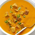 Carrot Ginger Soup Pan Fried Tempeh Recipe