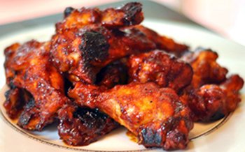 maple bourbon chipotle chicken wings