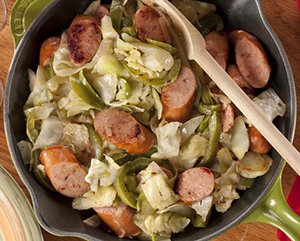Cabbage Smoked Meats Recipe
